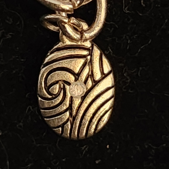 Large Silver Tone Tiger Leather Pendant Necklace - Picture 3 of 4